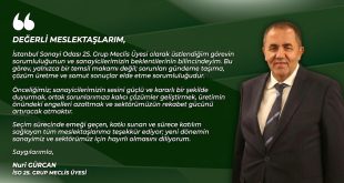 MOBSAD Yönetim Kurulu Başkanı Nuri Gürcan, İSO 25. Grup Meclis Üyesi
